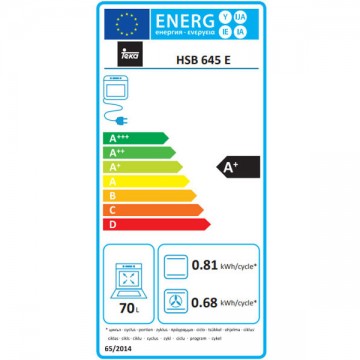 Teka HSB 645 + TBC 64010 Φούρνος άνω Πάγκου 70lt με Κεραμικές Εστίες Π59.5εκ. Inox